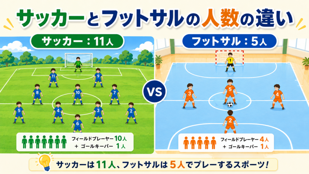 【5対5が基本】フットサルは何人でやる?試合人数・交代人数・最低人数をわかりやすく解説 ChatGPT Image 2026年7月9日 11 58 29 1 1024x576 - 【5対5が基本】フットサルは何人でやる?試合人数・交代人数・最低人数をわかりやすく解説