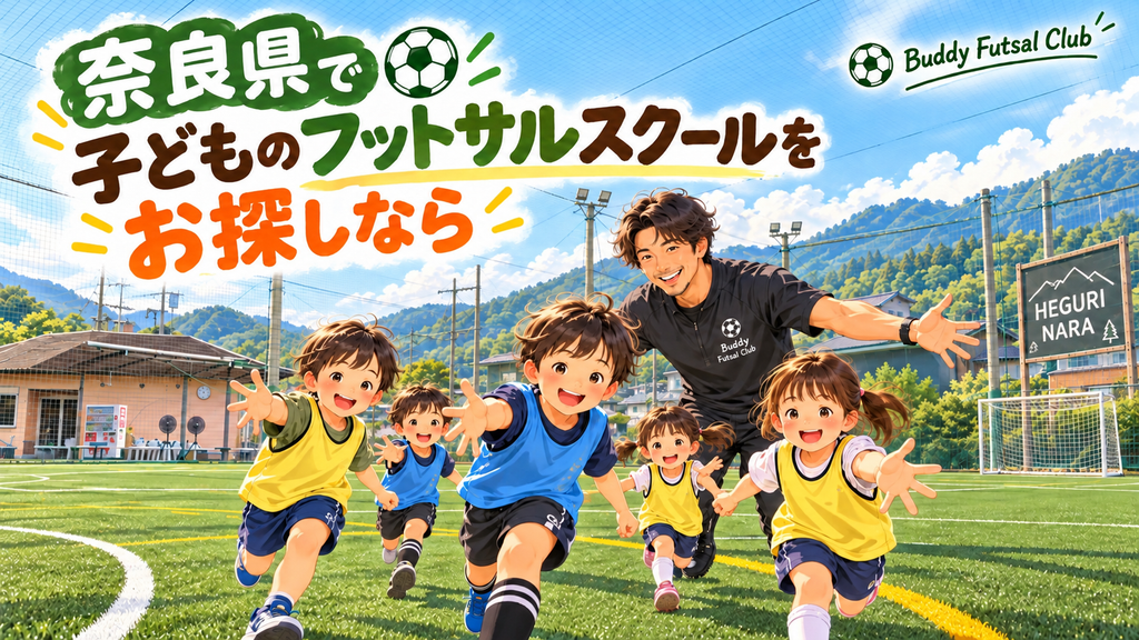 【何歳から始める?】子どものフットサルは何歳から?始めるメリットとスクールの選び方 奈良の青空キッズフットサル広告 1024x576 - 【何歳から始める?】子どものフットサルは何歳から?始めるメリットとスクールの選び方